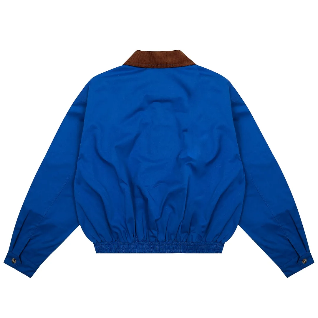 P340 Top quality" Style number: 8099# [Ralph Lauren corduroy color-blocked lapel American retro jacket] ✅Ralph Lauren American retro classic contrasting color corduroy lapel jacket ✅Pure cotton washed fabric Fabric texture version YYDS~ ✅Fashionable and casual commuting travel Simple style is classic ✅Simple and easy to wear ootd must-have versatile style Size: S-XL Color: Navy blue, matcha light green, Klein blue, retro gray green